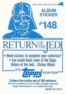 1983 Topps Star Wars: Return of the Jedi Album Stickers #148 Ewok shaman Back