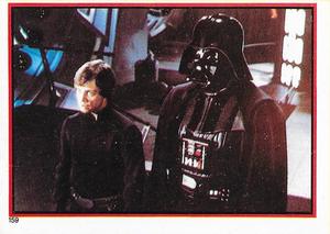 1983 Topps Star Wars: Return of the Jedi Album Stickers #159 Luke and Darth Front