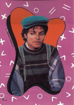 1984 Topps Michael Jackson - Stickers #1 Michael Jackson Front