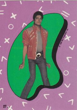 1984 Topps Michael Jackson - Stickers #27 Michael Jackson Front