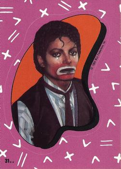 1984 Topps Michael Jackson - Stickers #31 Michael Jackson Front