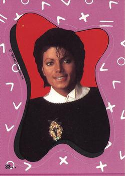 1984 Topps Michael Jackson - Stickers #33 Michael Jackson Front