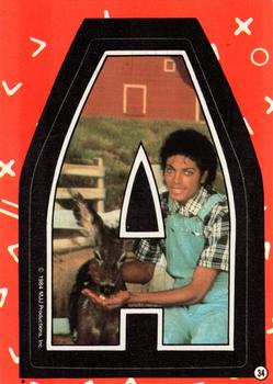1984 Topps Michael Jackson - Stickers #34 Michael Jackson Front