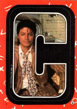 1984 Topps Michael Jackson - Stickers #36 Michael Jackson Front