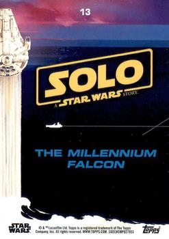 2018 Topps Solo: A Star Wars Story #13 The Millennium Falcon Back