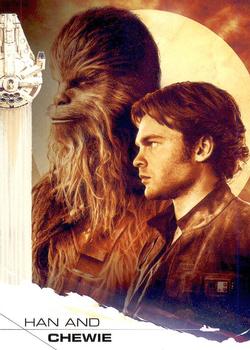2018 Topps Solo: A Star Wars Story #79 Han and Chewie Front