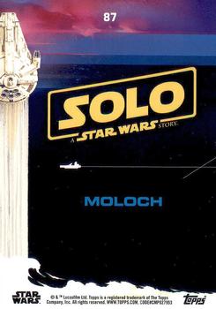 2018 Topps Solo: A Star Wars Story #87 Moloch Back