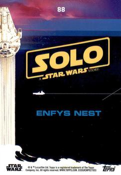 2018 Topps Solo: A Star Wars Story #88 Enfys Nest Back