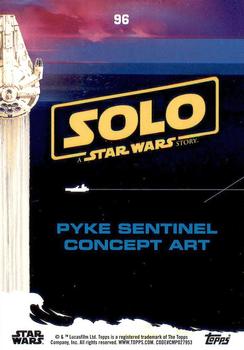 2018 Topps Solo: A Star Wars Story #96 Pyke Sentinel Concept Art Back