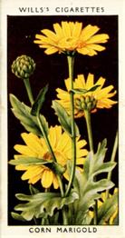 1936 Wills's Wild Flowers #9 Corn Marigold Front
