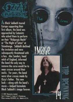 2001 NECA Ozzy Osbourne #14 Image Back
