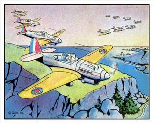 1941 Gum Inc. Uncle Sam (R157) #43 Formation Flying Front