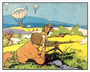 1941 Gum Inc. Uncle Sam (R157) #51 Parachute “Attack” Front