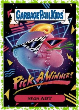 2018 Topps Garbage Pail Kids We Hate the '80s - Puke #2a Neon Art Front