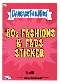2018 Topps Garbage Pail Kids We Hate the '80s - Puke #1a Big Hair Sher Back