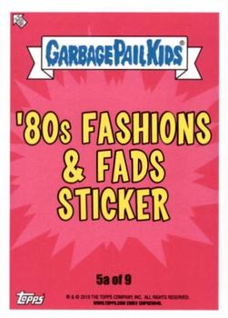 2018 Topps Garbage Pail Kids We Hate the '80s - Bruised #5a Harry Metal Back