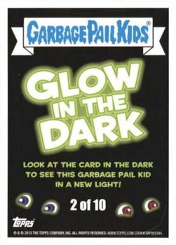 2013 Garbage Pail Kids Brand New Series 2 - Glow in the Dark #2 Wacky Jackie Back