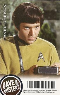 2016 Dave & Buster's Star Trek: The Original Series #NNO Pavel Chekov Back