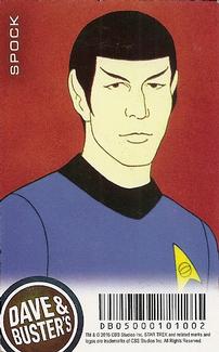 2016 Dave & Buster's Star Trek: The Animated Series #DB05000101002 Spock Back