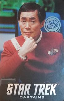 2016 Dave & Buster's Star Trek: Captains #DB09000101007 Captain Sulu Front