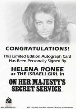 2017 Rittenhouse James Bond Archives Final Edition - Autographs #NNO Helena Ronee Back