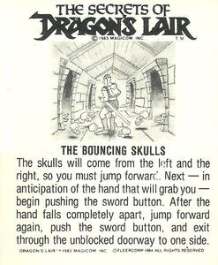 1984 Fleer Dragon's Lair #12 Squinch! I Can't Stand The Pressure Back