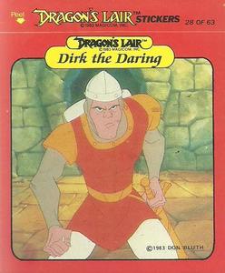 1984 Fleer Dragon's Lair #28 Dirk The Daring Front