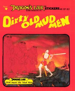 1984 Fleer Dragon's Lair #46 Dirty Old Mud Men Front