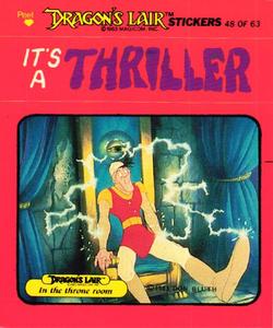 1984 Fleer Dragon's Lair #48 It's A Thriller Front