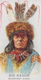 1888 Allen & Ginter Celebrated American Indian Chiefs (N2) #NNO Big Razor Front