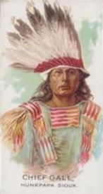 1888 Allen & Ginter Celebrated American Indian Chiefs (N2) #NNO Chief Gall Front