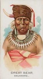 1888 Allen & Ginter Celebrated American Indian Chiefs (N2) #NNO Great Bear Front