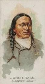 1888 Allen & Ginter Celebrated American Indian Chiefs (N2) #NNO John Grass Front
