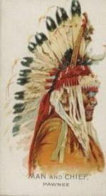 1888 Allen & Ginter Celebrated American Indian Chiefs (N2) #NNO Man And Chief Front