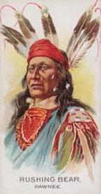 1888 Allen & Ginter Celebrated American Indian Chiefs (N2) #NNO Rushing Bear Front