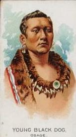 1888 Allen & Ginter Celebrated American Indian Chiefs (N2) #NNO Young Black Dog Front