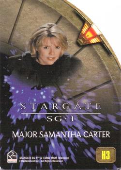 2002 Rittenhouse Stargate SG-1 Season 4 - Heroes in Action #H3 Major Samantha Carter Back
