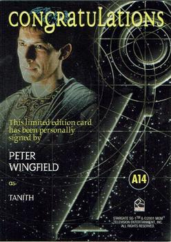 2002 Rittenhouse Stargate SG-1 Season 4 - Autographs #A14 Peter Wingfield Back