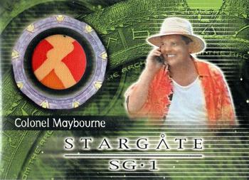 2002 Rittenhouse Stargate SG-1 Season 4 - From the Archives Costume Relics #C8 Colonel Maybourne Front