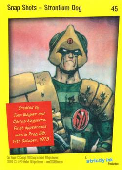 2008 Strictly Ink 30 Years of 2000 AD #45 Strontium Dog Back