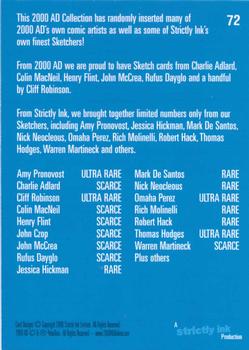 2008 Strictly Ink 30 Years of 2000 AD #72 Checklist Back