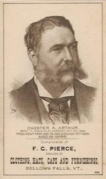 1880-85 U.S. Presidents (HD2a) #NNO Chester A. Arthur Front