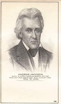 1880-85 U.S. Presidents (HD2a) #NNO Andrew Jackson Front