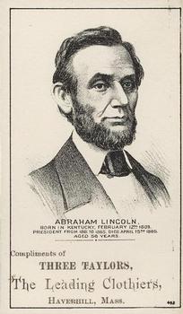 1880-85 U.S. Presidents (HD2a) #NNO Abraham Lincoln Front