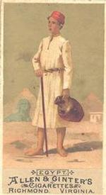 1886 Allen & Ginter Natives in Costume (N16) #NNO Egypt Front