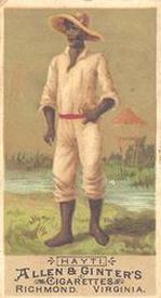 1886 Allen & Ginter Natives in Costume (N16) #NNO Hayti Front
