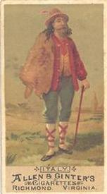 1886 Allen & Ginter Natives in Costume (N16) #NNO Italy Front