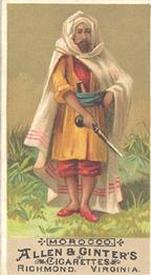 1886 Allen & Ginter Natives in Costume (N16) #NNO Morocco Front