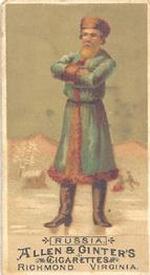 1886 Allen & Ginter Natives in Costume (N16) #NNO Russia Front