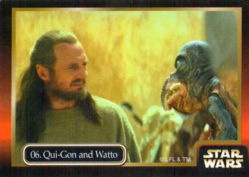 1999 Ikon Collectables Star Wars: Episode 1 #06 Qui-Gon and Watto Front